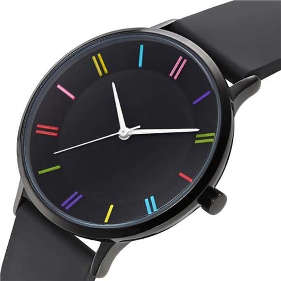 Rainbow Watch Silicone Band Sport Waterproof Wrist Watch main image 5